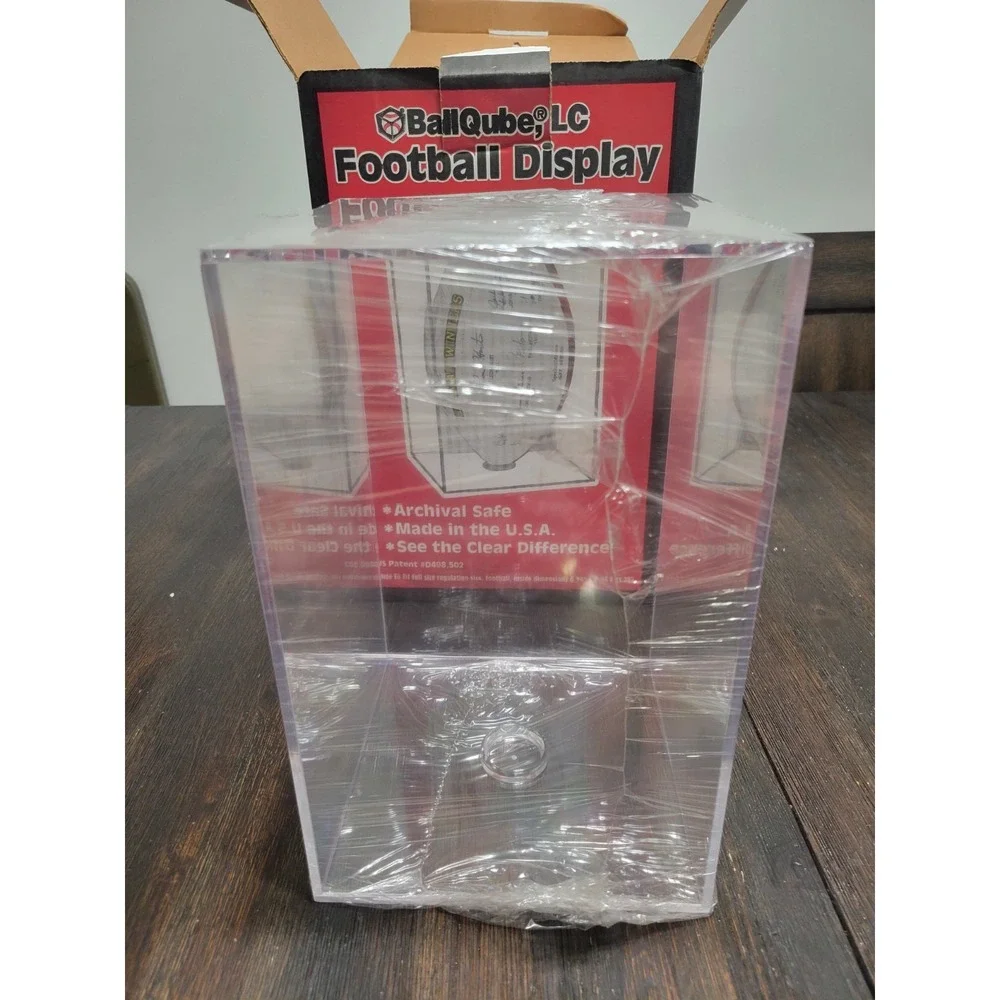 Ballqube Football Display Case - UV Protection - Brand‎ New!